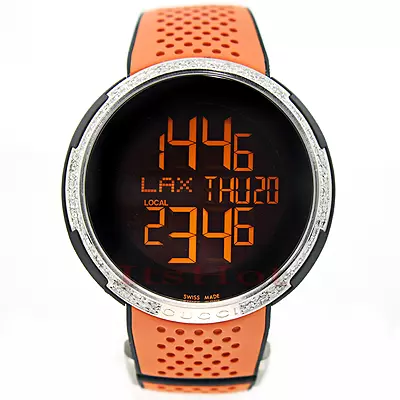 Gucci digital best sale watch orange